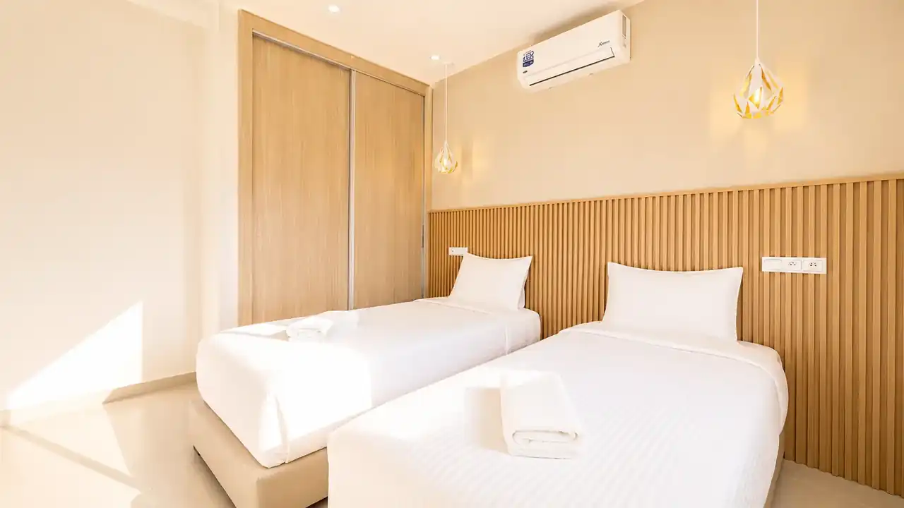 Villa Mini Dali 1 – chambre avec lits jumeaux